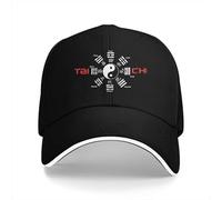 Baseball Cap Fashion Men's Washed Baseball Cap Tai Chi hat Yin Yang Circle and Symbol Trucker Snapback caps dad hat Golf Hats Gift
