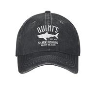 Baseball Cap Fashion Quint's Shark Fishing Distressed Washed Snapback Amity Island 1975 Jaws Outdoor Summer Adjustable Hats