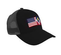 Baseball Cap Flag of Denver, Colorado and America Trucker Hats Vintage Baseballcaps Adjustable Flatbrim Snapback Caps for Running Camping Fishing