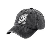Baseball Cap for Men, Men's Baseball Caps Cotton with Funny Letters, Men's Hats & Caps, Dad Birthday Gifts, Personalised Gadgets Presents for Men, Daddy Birthday Gift, Male Cool Gadgets Cap (Black)