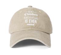 Baseball Cap for Mens - Adjustable Vintage Cotton Black Dad Caps Quote Motivational Gift for Him Father Husband