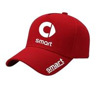 Baseball Cap for Smart Forfour 2015-2020, Outdoor Baseball Cap Adjustable Athletics Baseball Cap for Running Summer Sun Visor Hat Cap,Red
