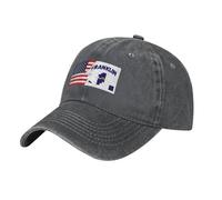 Baseball Cap Franklin County Ar Flag and America Sun Visor Hat Print Sports Outdoor Hats, for Outdoor, Cycling, Tennis, 55-59cm