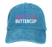 Baseball Cap Funny Workout Funny Suck It Up Buttercup Retro Baseball Hat Breathable Baseballcaps Adjustable Denim Dad Hat for Camping Running Fishing