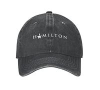 Baseball Cap Hamilton The Musical Vintage Black BaseballHat Classic Flatbrim Snapback Caps Adjustable Trucker Hats for Camping Travel Fishing