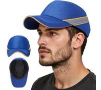 Baseball Cap Hard Hat Safety Bump Cap Adjustable Breathable Anti-Collision Helmet with Hard for Work, Warehouse, Factory, Workshop Head Protection.