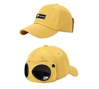 Baseball Cap Hats Dad Hat Outdoor Cap with Anti-UV Ear Flaps Trooper Trapper Pilot Goggles Cap for Women and Men (Yellow)