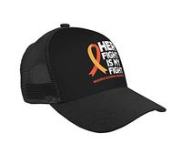 Baseball Cap Her Fight is My Fight Multiple Sclerosis Ms Awareness Trucker Cap Fashion Sunhat Breathable Dad Hat for Travel Activities Running