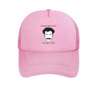 Baseball Cap HI, My Name A Borat, I Like You Character Art Mesh Snapback Fashion Baseball Hats Casual Casquette Outdoor Un