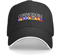 Baseball Cap Hip hop Sun Hat A Commodore Design Title in Nautical Signal Flags Baseball Cap Solar Hat Women's Hat Men's