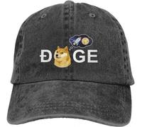 Baseball Cap Hip hop Sun Hat Dogecoin Doge to The Moon Peaked Summer Cap Hip Hop Caps Art Cowboy Hat with Visor Gift
