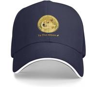 Baseball Cap Hip hop Sun Hat Dogecoin to The Moon Baseball Cap Hat Beach Beach Bag Golf Hat Hat for Men Women's Birthday Gift for Men Women
