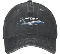 Baseball Cap Hip hop Sun Hat Fashion Unisex Boeing-Airplane caps for Men and Women Worn Denim Adjustable Fashionable Summer Outdoors 737 Friendship Gift Birthday Men Women
