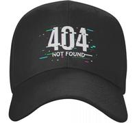 Baseball Cap Hip hop Sun Hat Fashion Unisex Error 404 Not Found Style for Men and Women Breathable Computer Geek Dad Streetwear Snapback Hats Friendship Gift Birthday Men Women Multicoloured