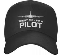 Baseball Cap Hip hop Sun Hat Fashion Unisex Trust Me IM A Pilot Outdoor Adjustable Flying Plane Aviation Gift dad hat Summer Snapback caps Friendship Birthday for Men Women Multicoloured