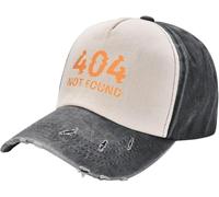 Baseball Cap Hip hop Sun Hat Hats are Warm and Stylish 404 not Found Big Size Man Girl Men's Birthday Gift for Men Women Multicoloured