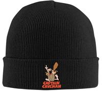 Baseball Cap Hip hop Sun Hat Hats are Warm and Stylish Captain Caveman Cavey Knitted Caps for Women Men Skullies Beanies Winter Acrylic 1980s Cartoon Hip Hop Birthday Gift Men Women Multicoloured
