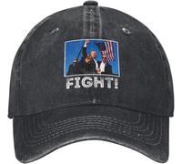 Baseball Cap Hip hop Sun Hat Unisex Fashion President Wrestling caps for Men and Women Adjustable wash Denim Vintage hat 2024 Friendship Gift Birthday Men Women