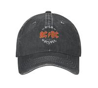Baseball Cap Hiphop Sun Hat AC DC Heavy Metal Baseball Caps Casual Distressed Washed Music Rock Sun Cap Unisex Outdoor Activities Adjustable Fit Hats Cap Birthday Gifts for Women Men