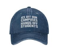 Baseball Cap Ice of Our Campuses Hands Off Cool Trucker Hat Ventilation Hole Design Snapback Hat for Hiking Gift Outdoor
