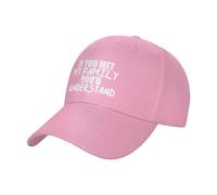 Baseball Cap If You Met My Family You Would Understand Flatbrim Snapback Caps Vintage Baseballcaps Breathable Baseball Hat for Fishing Running Camping