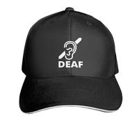 Baseball Cap I'm Not Ignoring You I'm Deaf I Read Lips Black Trucker Hats Breathable Baseballcaps Classic Flatbrim Snapback Caps for Running Camping Travel