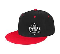 Baseball Cap Make America Think Again Dadcap Unisex Trucker Cap Breathable Dad Hat for Camping Travel Hiking