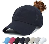 Baseball Cap Mens Embroidery Classic Washed Vintage Dad Cap Adjustable Summer Sun Unisex Quick Dry Hat Fashion Breathable Sports Running Climbing Hiking Navy Blue