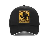 Baseball Cap Men's Fun Design Black Baseball Cap Summer Adjustable Sports Beanie Predator Activity is High Style Unisex