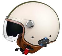 Baseball Cap Motorcycle Helmet, DOT/ECE Approved German Style Motorcycle Half Helmets, Motorcycle Jet Helmets with Bluetooth, Moped Helmet Unisex, Men Cruiser Helmets, Scooter Helmets 25,M=54-56cm