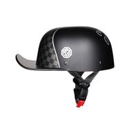 Baseball Cap Motorcycle Helmet Motorcycle Half Face Helme ECE Approved German Style Open Face Helmet Suitable for Commuting and Outdoor Riding H,M=(55-56CM)