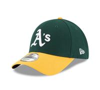 New Era 9Forty Adjustable Curve Cap - Oakland Athletics Front Logo, New Era Side Logo, Velcro Strap