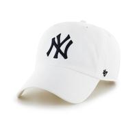47 Brand Adjustable Cap New York Yankees Clean Up MLB One-Size White
