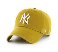 47 Brand Baseball Cap New York Yankees MLB Clean Up Golden Brown Adjustable