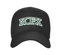 Baseball Cap Outdoor Unisex NOFX No Fx Punk Rock Band Logo Music Adult Hip-Hop Sun Caps NOFX Hats Adjustable Polyester Trucker Cap Spring Hats Birthday Gift
