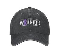 Baseball Cap Pancreatic Cancer Warrior Awareness Ribbon Sports Cap Comfortable Peak Hat Breathable Headwear for Hiking Running Sports