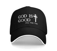 Baseball Cap Personalised,Breathable Plain Hat God is Good All The Time Cycling Caps for Adult Activities Women