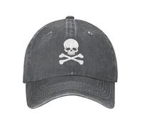 Baseball Cap Pirate Skull & Cross Bones Outdoor Hats Adjustable Running Hat Summer Baseball Hat Trucker Cap, for Golf, Camping, Beach