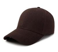 Baseball Cap Polo Style Classic Sports Casual Plain Sun Hat Unisex Mens Women Brown One Size