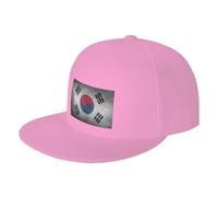 Baseball Cap Retro South Korea Flag 3D Print Baseball Hat Fashion Flatbrim Snapback Caps Vintage Dad Hat for Fishing Travel Cycling