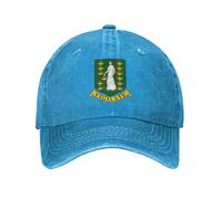 Baseball Cap Simple Icons British Virgin Islands Comfortable Sports Hat Classic Snapback Cap for Outdoor Golf All Weather Available Adjustable One Size Blue
