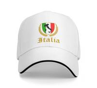 Baseball Cap Snapback Sun Hat Italia Italy Italian Flag Baseball Caps Map Sandwich Hats Unisex Style Polyester Hats Cap Outdoor for Men Women