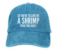Baseball Cap So You're Telling Me A Shrimp Fried This Rice Funny Trucker Hats Comfortable Baseballcaps Vintage Flatbrim Snapback Caps for Running Travel Cycling