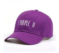 Baseball Cap Soft Cotton I Purple You Letter Korean POP Merchandise Adjustable Bangtan Boys Dad Hat Unisex Kpop Merch(I Purple You)