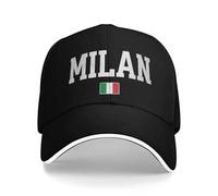 Baseball Cap Summer Milan Italy Milano Italia Outdoor Sports y2k Funny Print Sun Trucker Hat Unisex Men Breathable