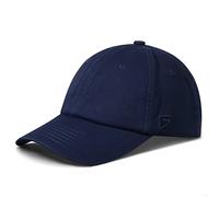 Baseball Cap Summer Polo Dad Hat Mens Outdoor Run Sport Hats Cool Cotton Blank Soft Light Breathable Travel Golf Unstructured Trucker Hat for Men Women Girls Unisex Plain distressed Gifts Navy Blue