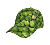 FUkker Baseball Cap, Sun Hat Sports Cap Casual Dad Hats Trucker Hats Snapback Hats,Green Brussel Sprout Print