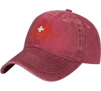 Baseball Cap Switzerland Swiss Map Flag Golf Cap Sun Protection Trucker Hat Comfortable Baseball Hat for Office Climbing Running