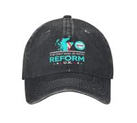 Baseball Cap The Only Way Reform UK Men Women Make Britain Great Distressed Washed Outdoor Workouts Adjustable Snapback Hat