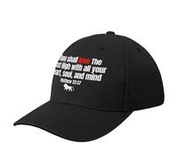 Baseball Cap Thou Shall Love The Most High with All Your Heart, Soul, and Mind Christmas Hood Trucker Hats for Men Women's